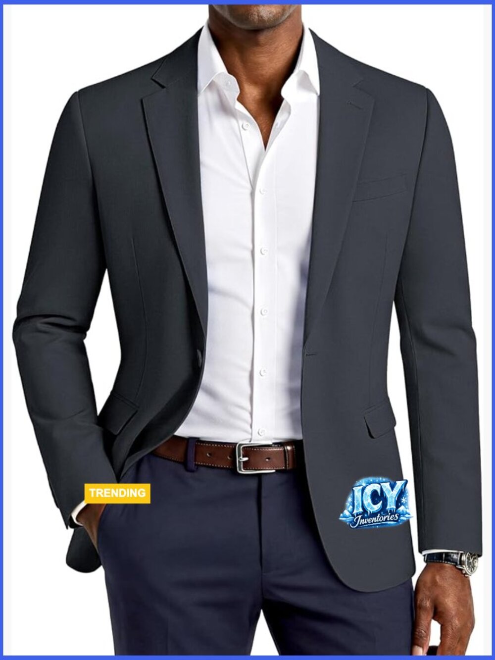 Lightweight Sport Coat Casual One Button Blazer Breathable Sportcoat